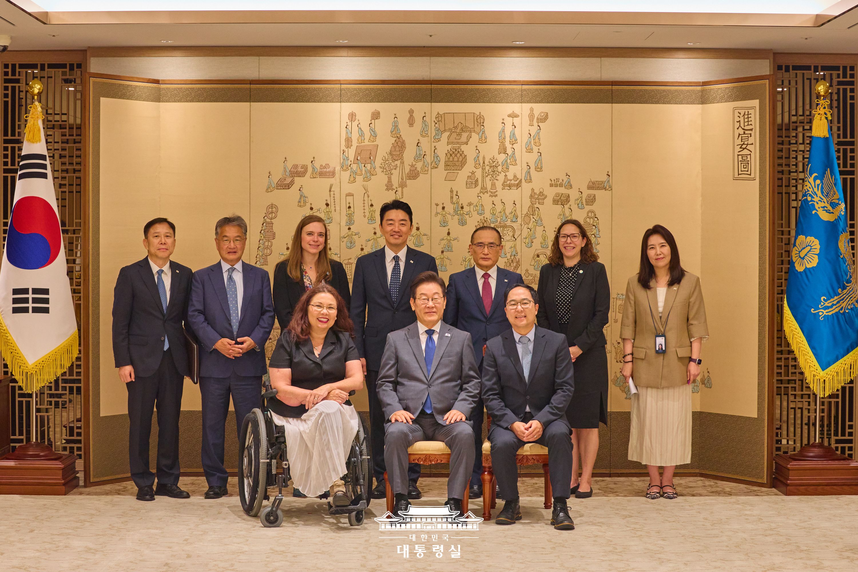 이재명 대통령, 미국 연방의회 상원의원단 접견